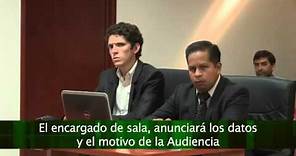 3.- APERTURA DE LA AUDIENCIA. Ejemplo Práctico del Sistema Acusatorio en México.