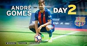 André Gomes’ second day at FC Barcelona in 100 seconds