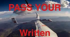 How to pass your written test for gliders