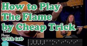 How to play The Flame on guitar