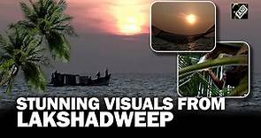 Stunning morning visuals from Lagoon Beach in Lakshadweep