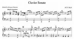 Johann Christoph Friedrich Bach - Keyboard Sonata in F major, BR A 1