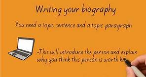 How to write a Biography