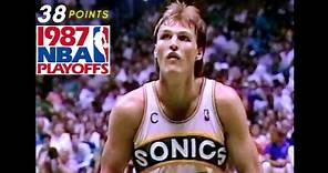 Sonics vs Rockets 1987 WCSF Game 4 (Highlights) - Tom Chambers 38 Points