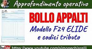 BOLLO per la stipula appalti - modello F24 ELIDE - provvedimenti Agenzia Entrate (25/7/2023)