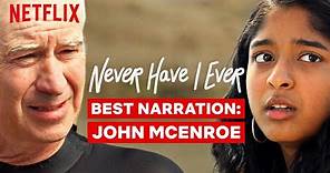 Best Narration From John McEnroe | Never Have I Ever | Netflix