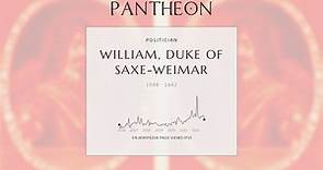 William, Duke of Saxe-Weimar Biography - Duke of Saxe-Weimar and Jena
