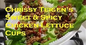 Chrissy Teigen's Sweet & Spicy Chicken Lettuce Cups | Blue Apron Cook with Me