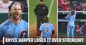 😱 Bryce Harper tosses helmet into stands after being ejected | MLB on ESPN