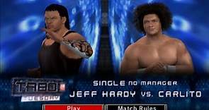 WWE - Jeff Hardy vs. Carlito (ALL COM) - Cyber Sunday 2006