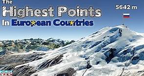 What is the Highest Point in Each European Country?