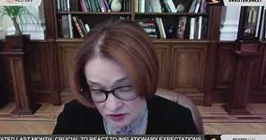LIVE: Russian Central Bank Governor Elvira Nabiullina is interviewed at the Reuters Next virtual …