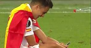 Emotional Sergio Reguilón after winning Europa League! 🥲🥇