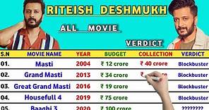 Riteish Deshmukh All Hits and Flops Movie || Riteish Deshmukh All Movie List 2024