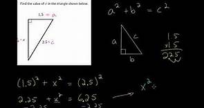 Pythagorean Theorem: Practice