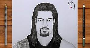 How to Draw a Sketch of WWE Roman Reigns step by step | WWE Drawing | Roman Reigens | Crazy Sketcher