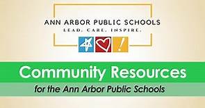 Community Resources for the Ann Arbor Public Schools (2023-24)