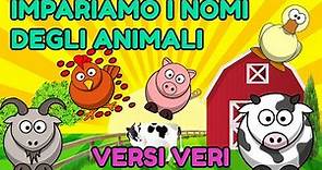 Impariamo i nomi degli animali | Animali della fattoria | Pedagogia for you | Learn animals