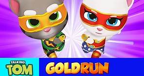 NEW in Talking Tom Gold Run - Superheroes Run Faster (Gameplay)