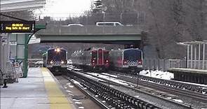 MTA Metro North Railroad Evening Rush Hour Action @ Botanical Gardens (3/20/17)
