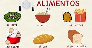 Aprender español: Los alimentos 🍎🧀🍩(nivel básico)