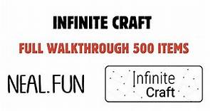 Infinite Craft [neal.fun]: Full Walkthrough - Crafting 500 Items!