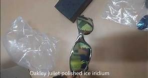 Oakley juliet polished ice iridium how to use