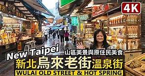 New Taipei／星期六的烏來老街與烏來溫泉街 Wulai Old Street & Hot Spring 客滿的台車站、原住民泰雅族的文化與美食／Taiwan Walking Tour 台湾旅行