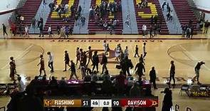 Davison High School vs Flushing High School Boys' Varsity Basketball