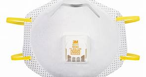 3M 8511 Cool Flow N95 Mask, Valve Respirator, Stretchable, White, 2 Pack
