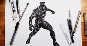 How to draw Black Panther [Marvel]