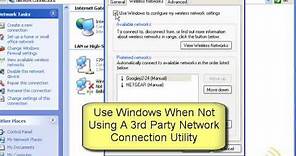 Wireless Networking - Manually Connect Windows XP - Part 1