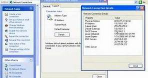 How to Find Your Network Settings on a Windows XP Computer