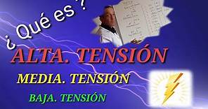 NIVELES. DE. TENSION ⚠️ALTA TENSIÓN ⚠️ Media Tensión, ⚡Baja Tensión.⚡