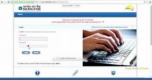 SBI Corporate Internet Banking Saral: First Time Login (Video Created as on September 2016)