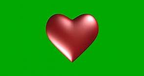 💖 CORAZON latiendo CHROMA KEY ❣️ [ efecto romantico para SAN VALENTIN pantalla verde ] ❤️
