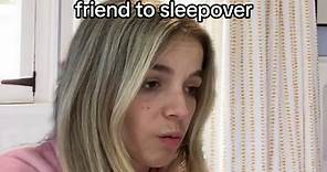 POV: You and your mom come up with a lie because you dont want your friend to sleepover #kidsbelike #friendsbelike #momsbelike