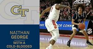 Georgia Tech's Naithan George With A Cold-Blooded Step-Back