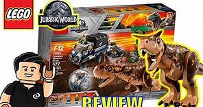 LEGO 75929 Jurassic World Huida del Carnotaurus en la Girosfera Review y Unboxing