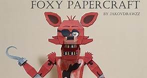 tutorial de Foxy papercraft (FNAF)