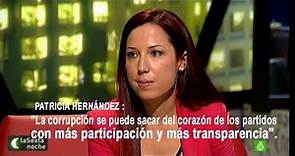 Patricia Hernández: "La corrupción se puede sacar del corazón de los partidos con más participación"