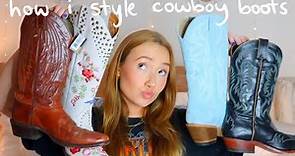 my cowboy boot collection + how i style them