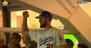 Klay Thompson cheers on younger brother Trayce, who shines for Dodgers in loss to Padres