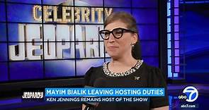 Mayim Bialik says she won't be co-hosting 'Jeopardy!' anymore, leaving Ken Jennings as sole host
