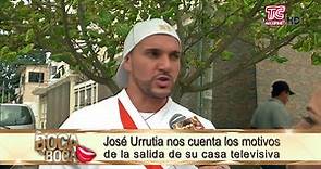 José Urrutia nos cuenta los motivos de la salida de su casa televisiva