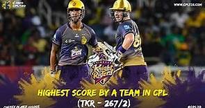 Trinbago Knight Riders set the highest score by a team at CPL! | CPL 2019