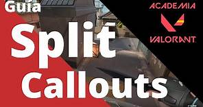 Callouts Split en Español - Guía Mapas Academia Valorant