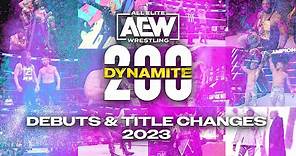AEW Dynamite moments from 2023 including the debuts of Roderick Strong, Taya Valkyrie & more!