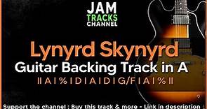 Lynyrd Skynyrd Southern Rock Guitar Backing Track in A