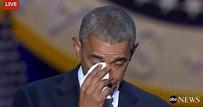 Obama Cries While Talking About Michelle Obama